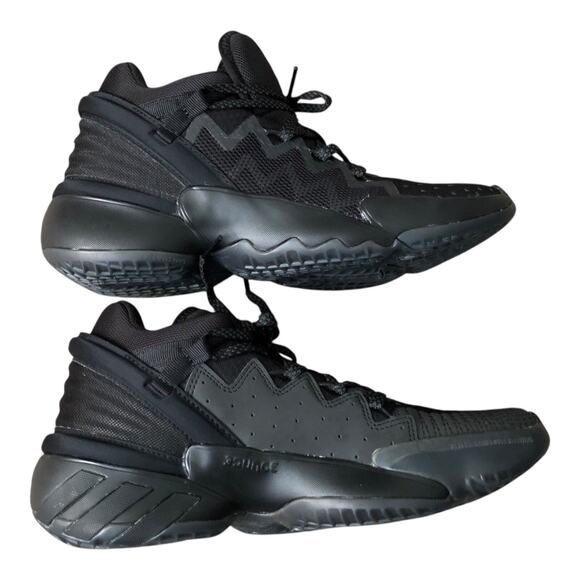 Adidas D.O.N Issue 2 Triple Black GX0041 Mens 5.5 Basketball Sneakers Shoes